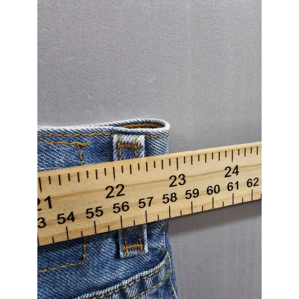 Levi's 560 Jeans Mens 46x32 Blue Denim Light Wash Comfort Fit Straight Leg